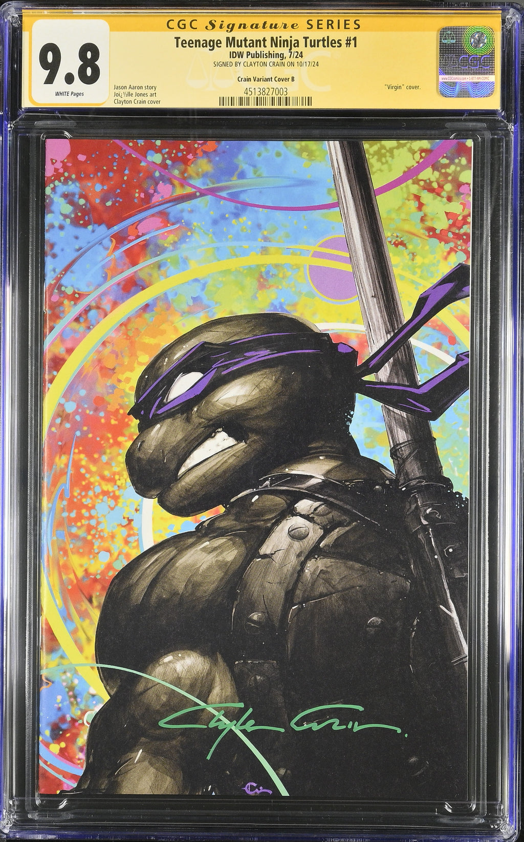 Teenage Mutant Ninja Turtles #1 (2024) Crain Variant (SET of 4)