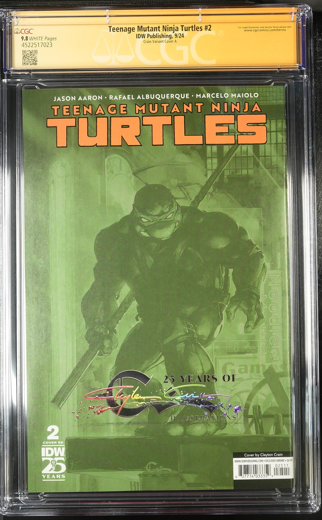 Teenage Mutant Ninja Turtles #2 (2024) Crain Variant (SET of 4)