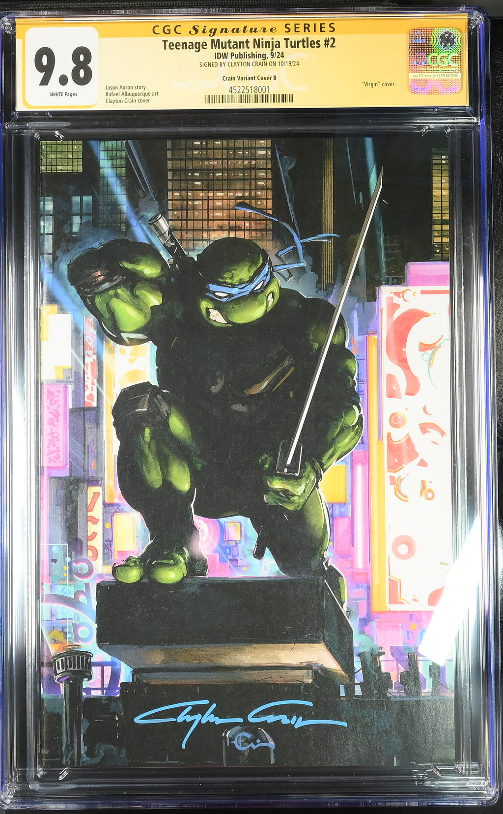 Teenage Mutant Ninja Turtles #2 (2024) Crain Variant (SET of 4)