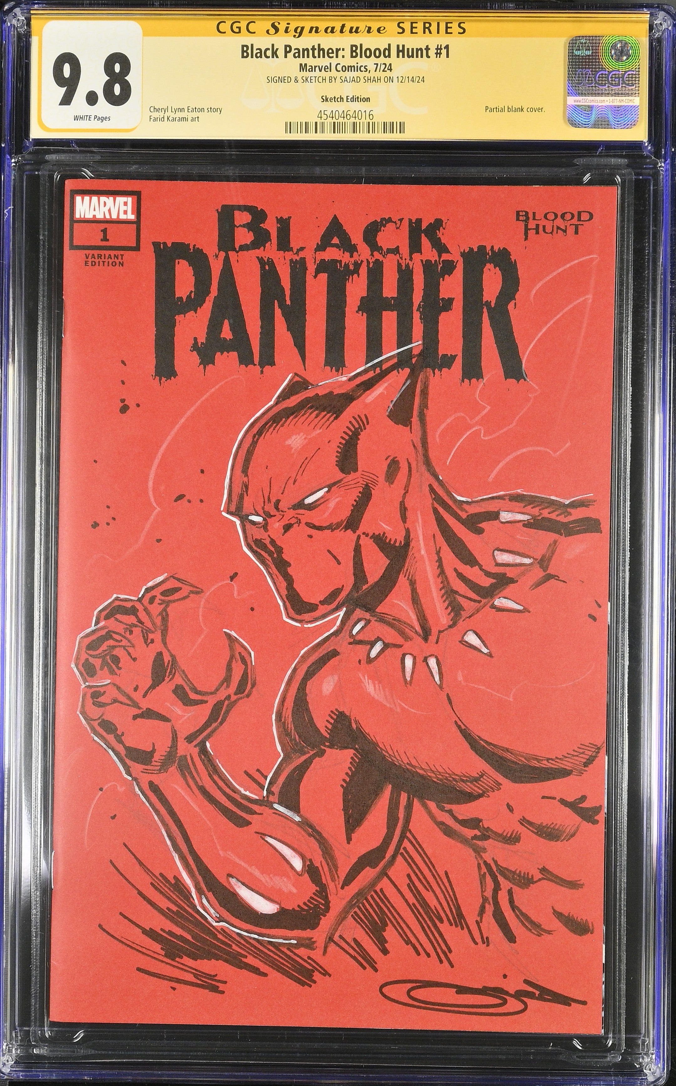Black Panther: Blood Hunt #1 Sketch Edition
