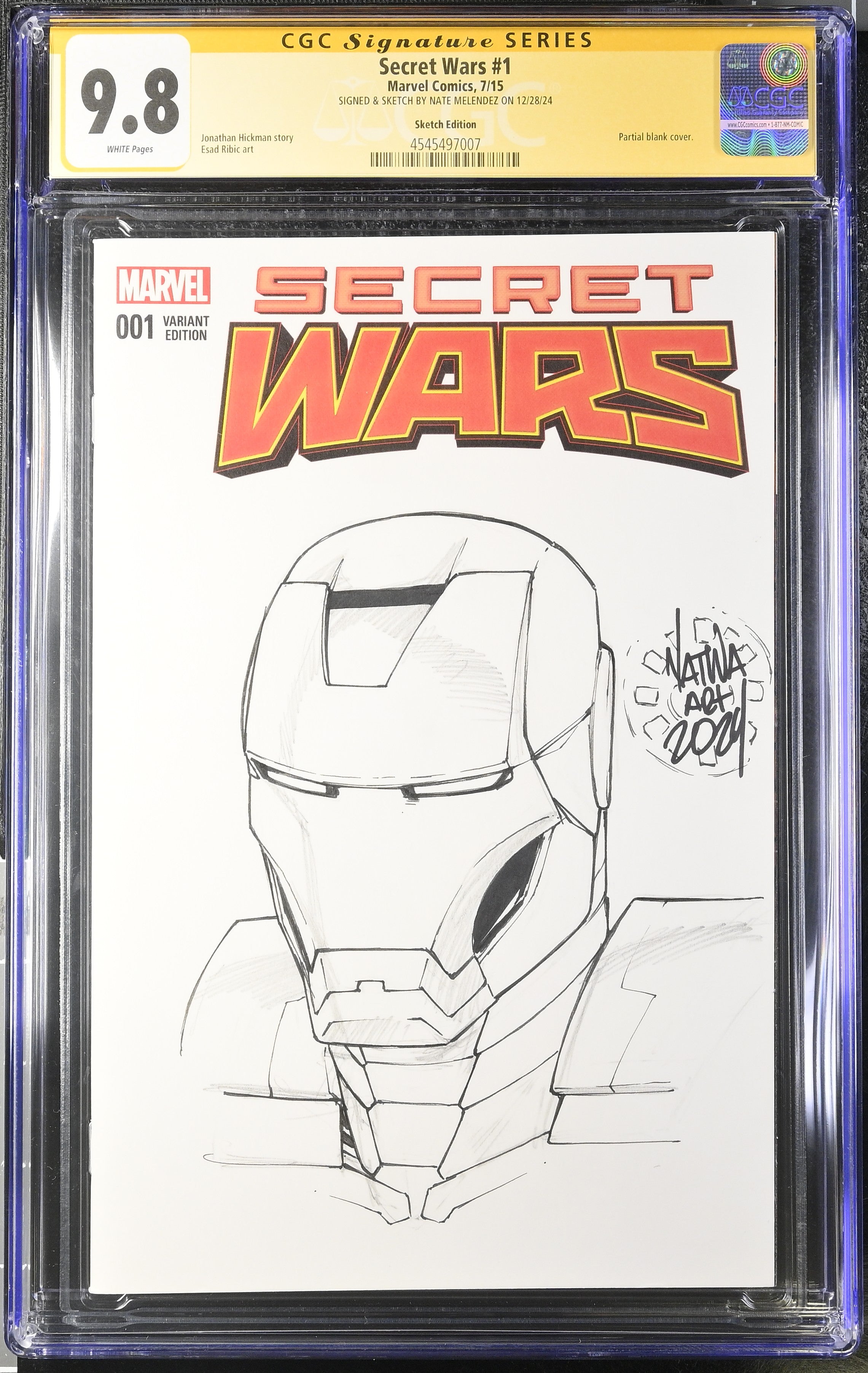 Secret Wars #1 Sketch Edition
