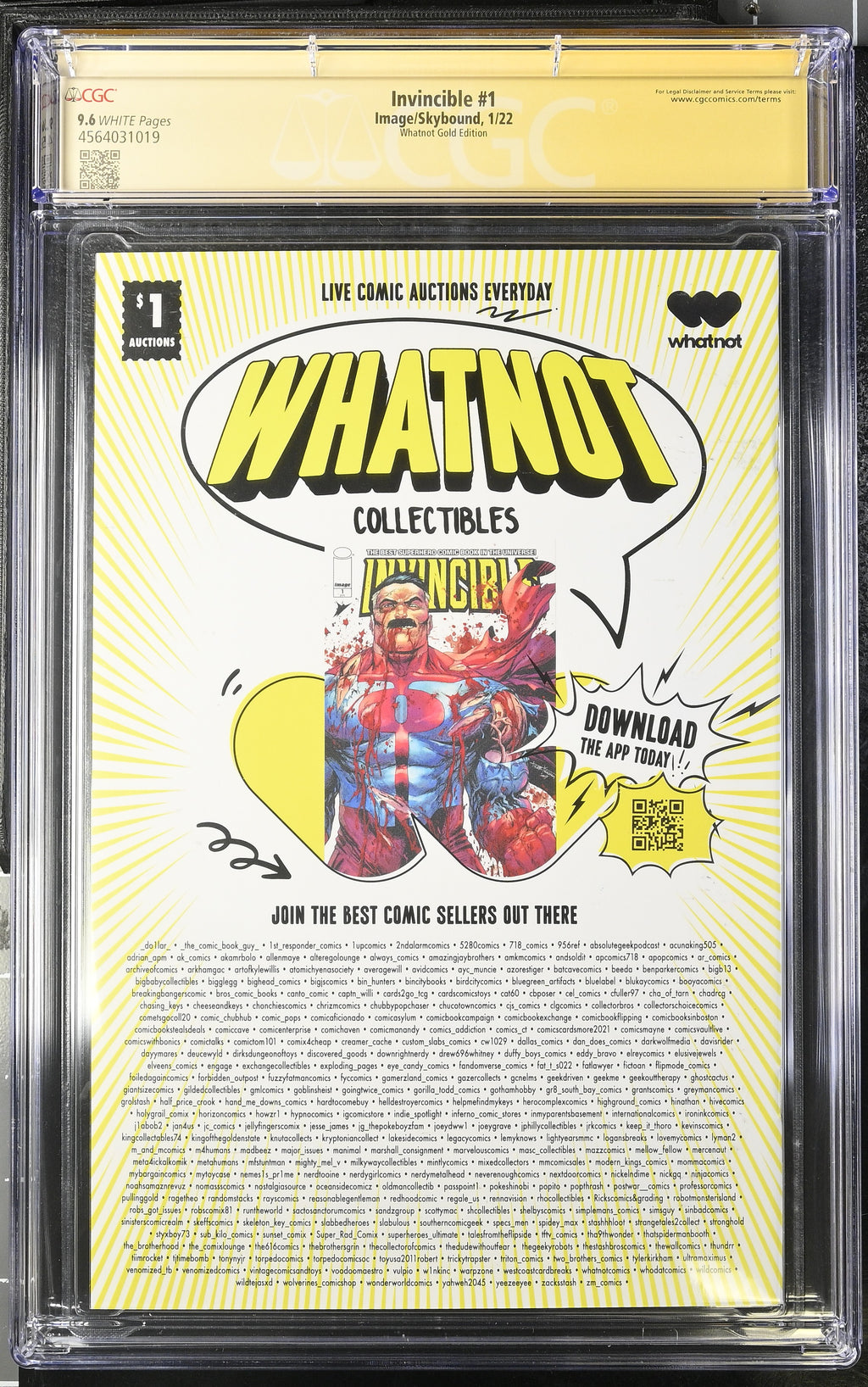 Invincible #1 Whatnot Gold Edition