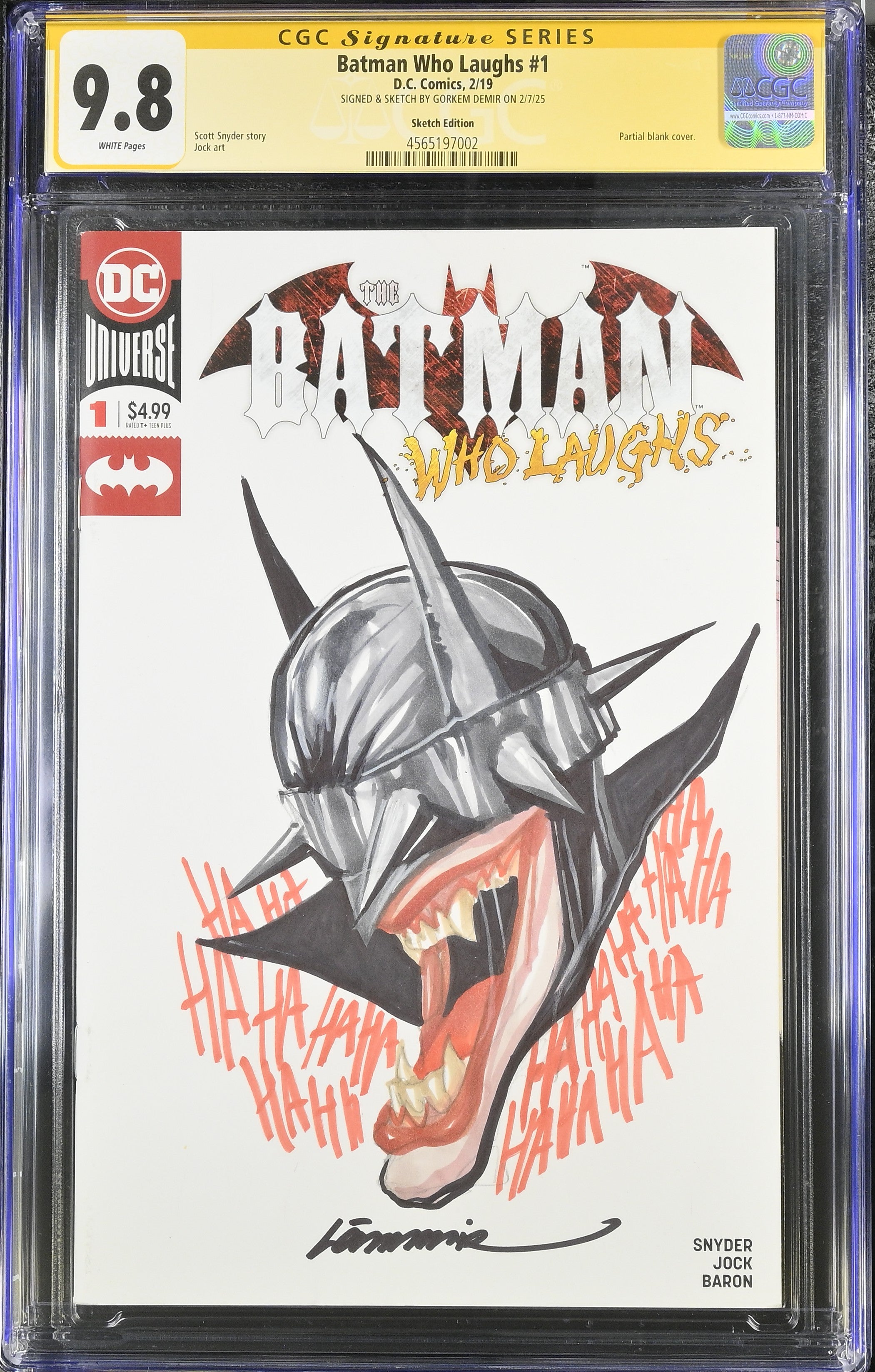 Batman Who Laughs #1 (2019) Sketch Edition