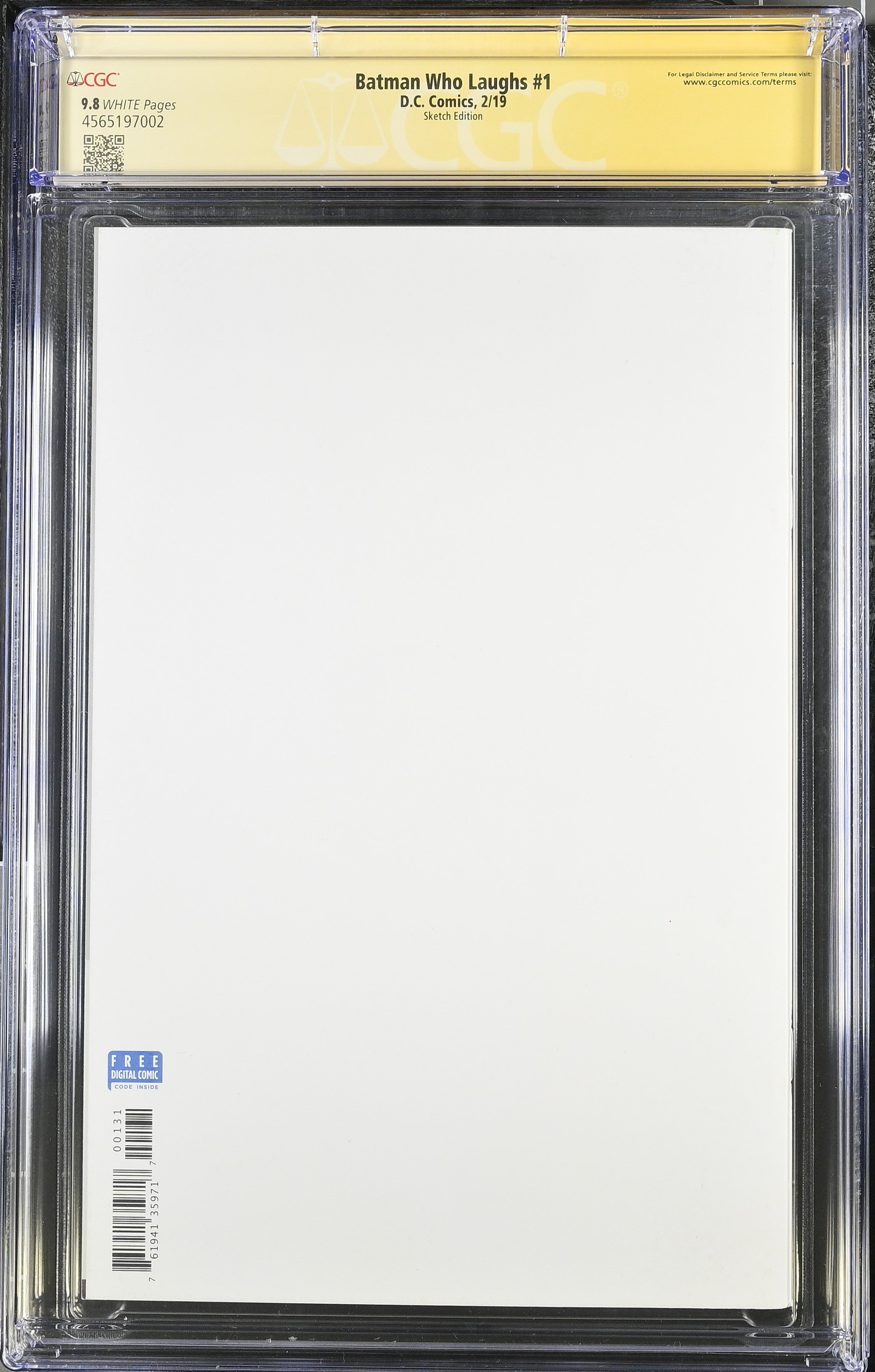 Batman Who Laughs #1 (2019) Sketch Edition