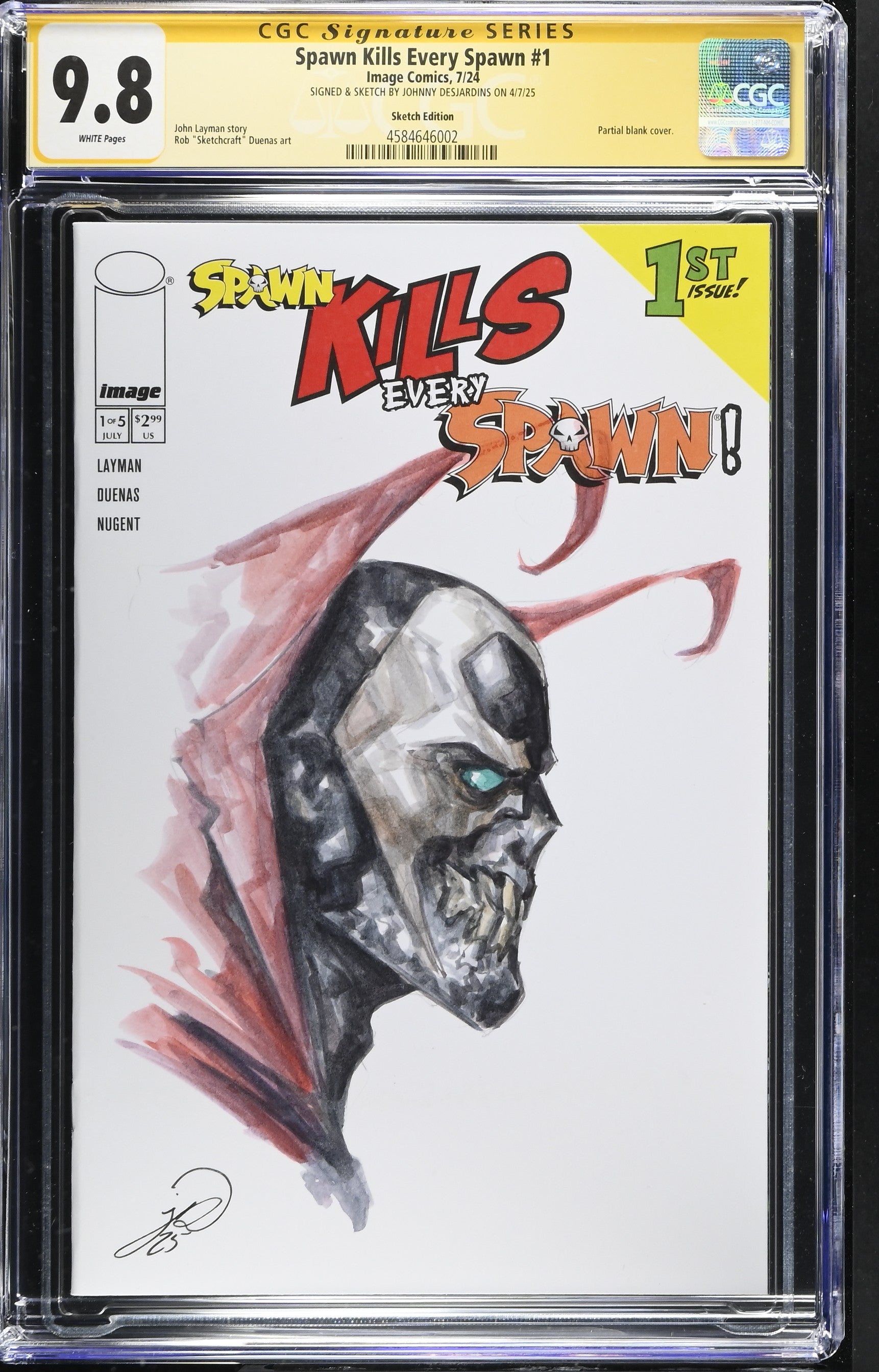 Spawn Kills Every Spawn #1 Sketch Edition