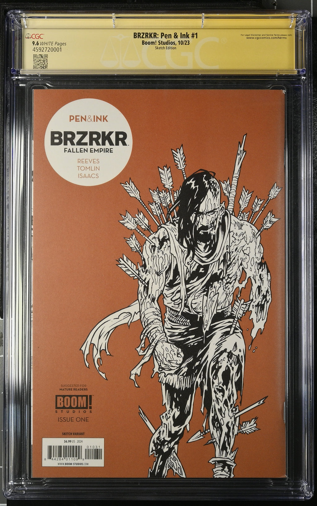 BRZRKR: Pen &amp; Ink #1 Sketch Edition