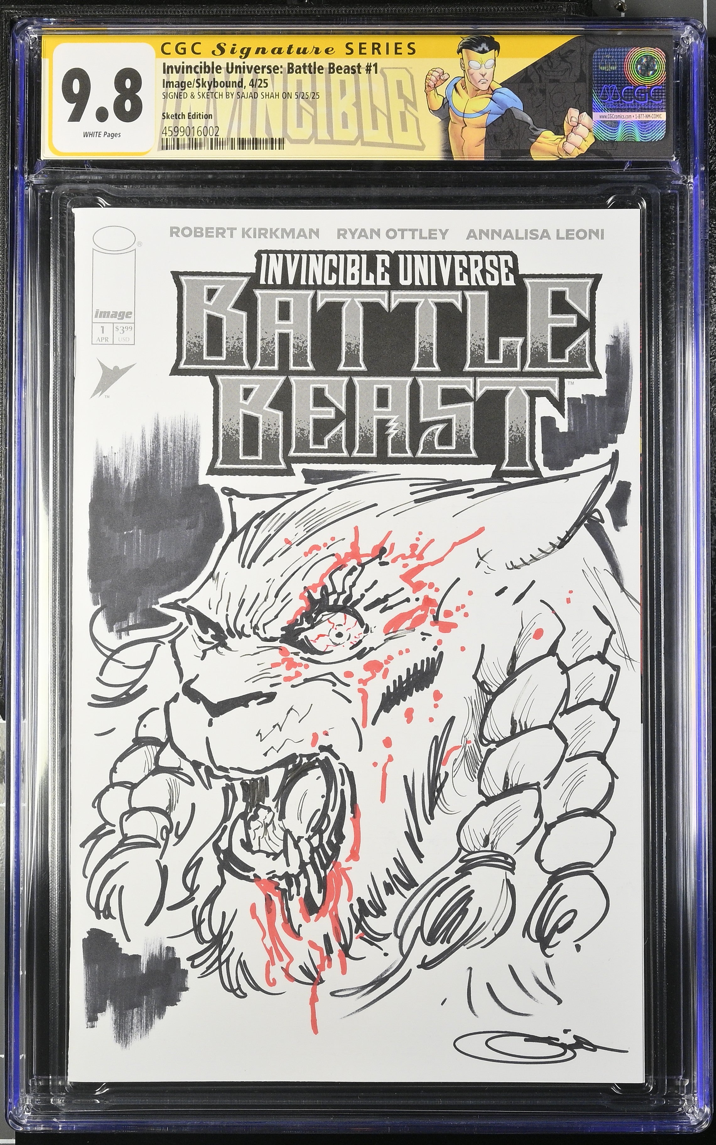 Invincible Universe: Battle Beast #1 Sketch Edition - Shah2