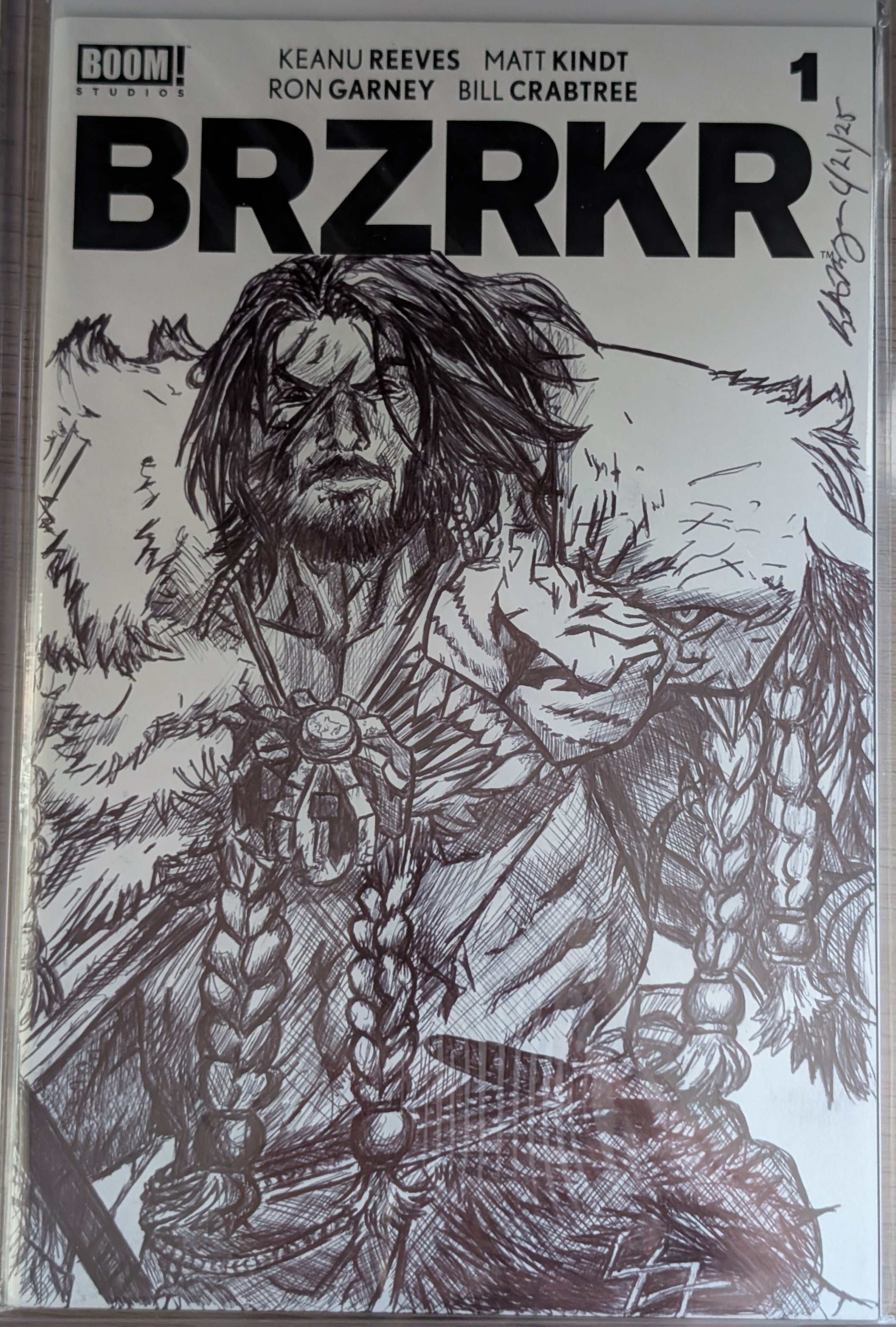 BRZRKR #1 Sketch - Brett Azar