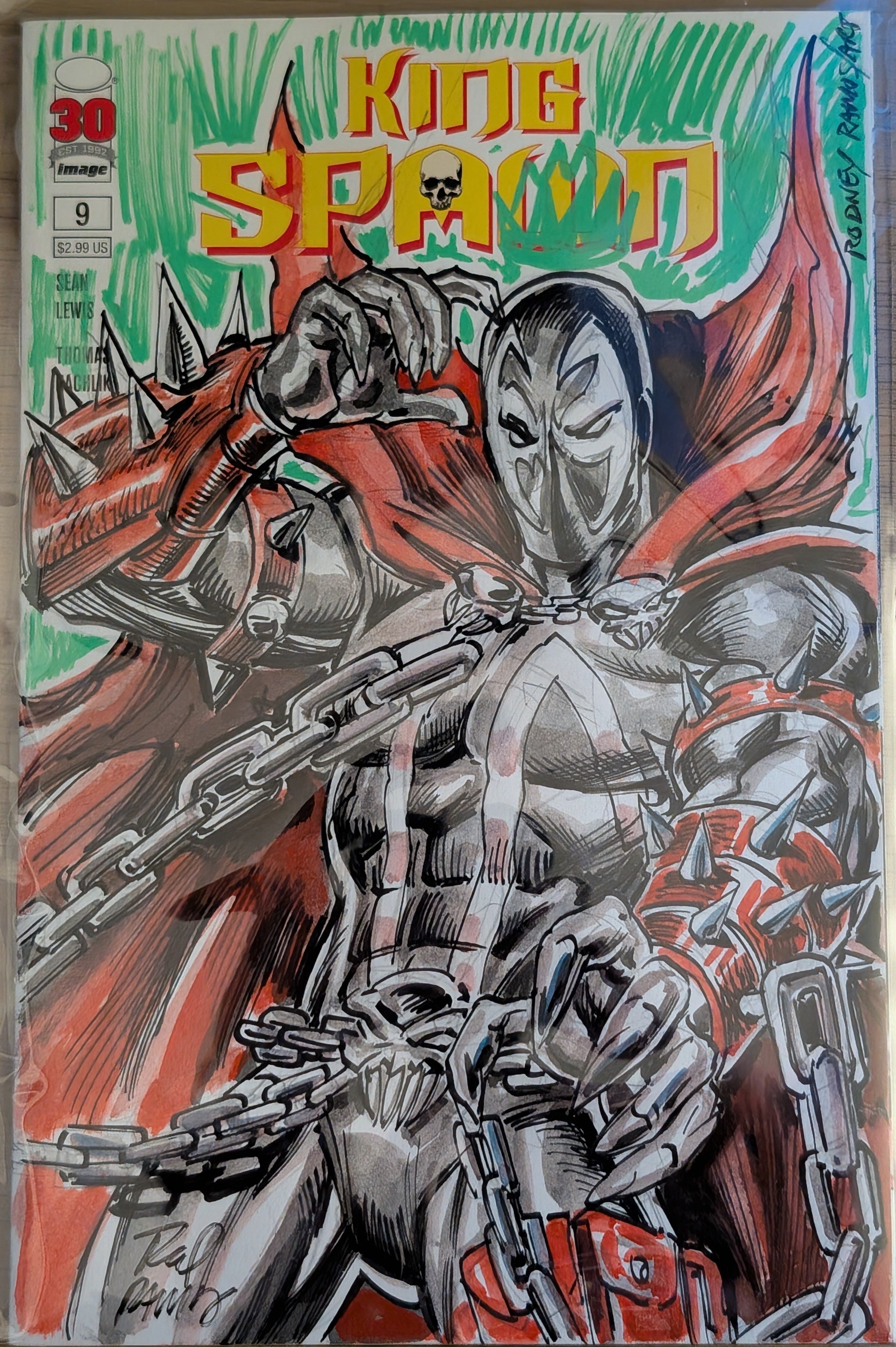King spawn #9 - Rodney Ramos sketch