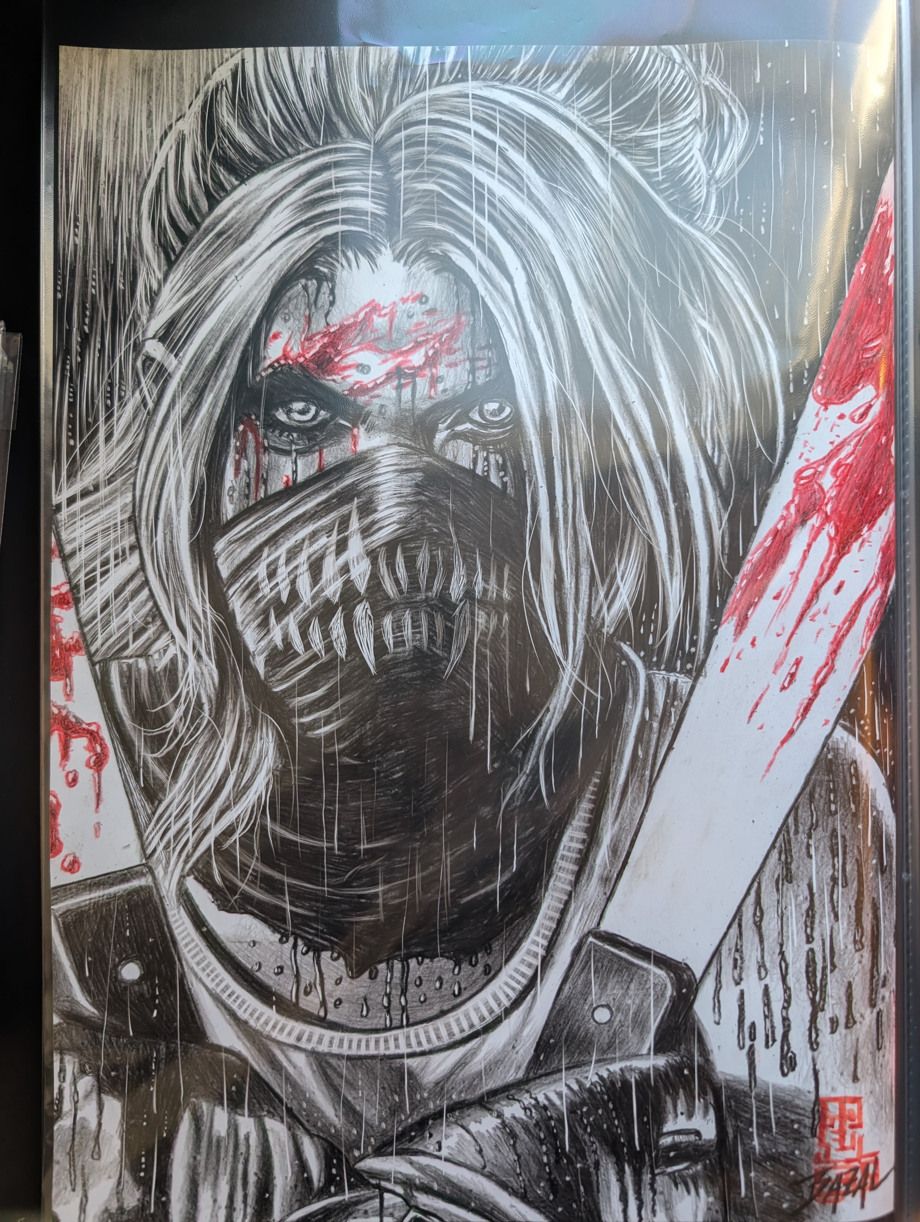 Erica Slaughter Original Art by Angel Bazal