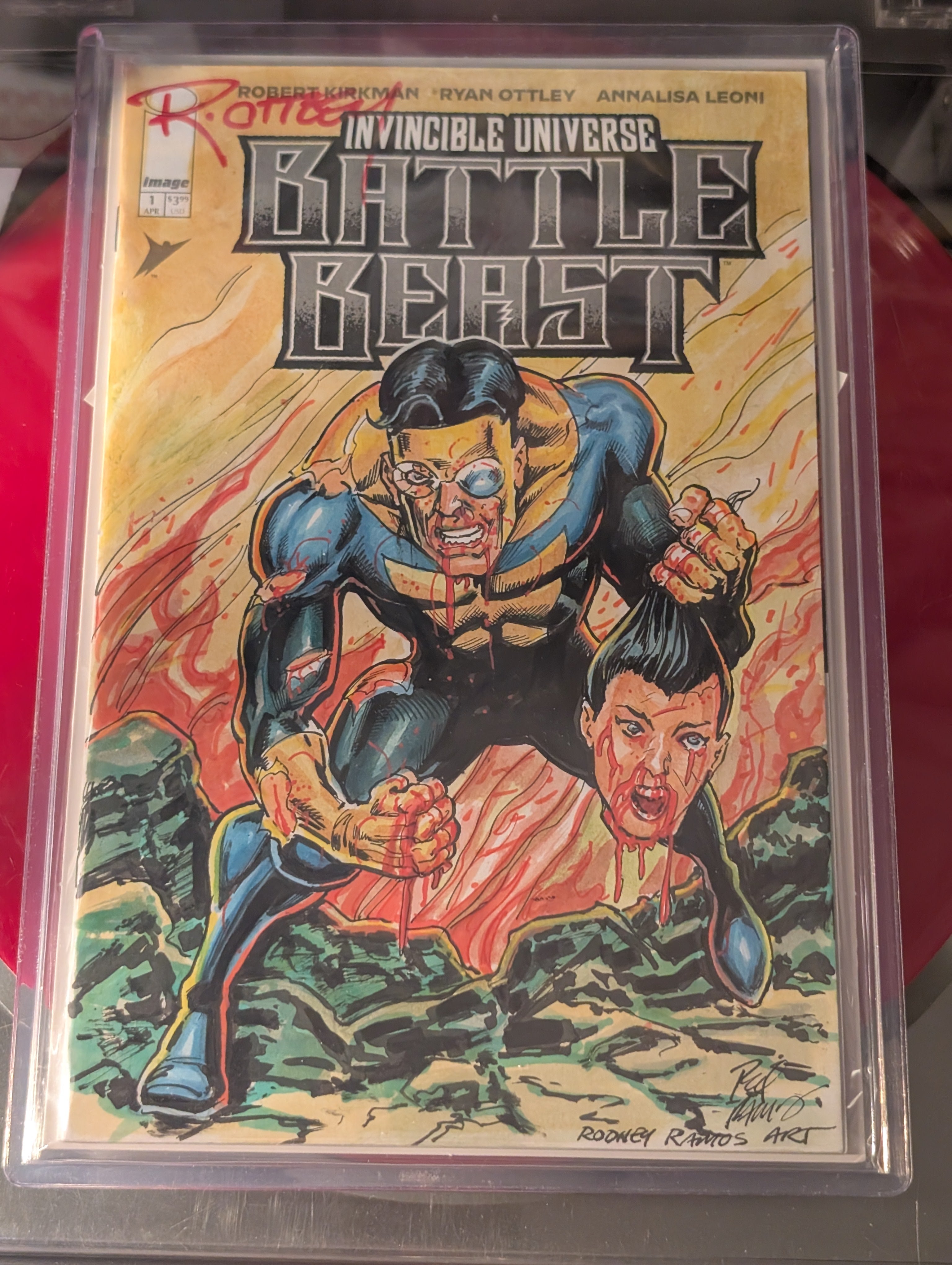 Invincible Universe: Battle Beast #1 custom sketch 7